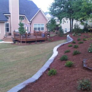 Sod, Retaining Wall, and Landscaping