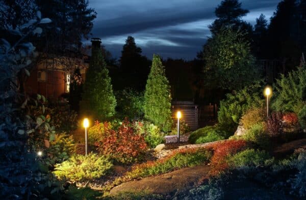 Outdoor Landscape Landscape - Lighting in a Garden
