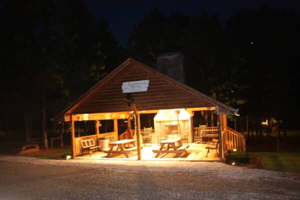 Outdoor Covered Space Lighting Project - Lonesome Dove RV Park