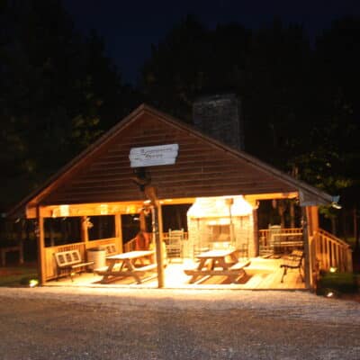 Outdoor Covered Space Lighting Project - Lonesome Dove RV Park
