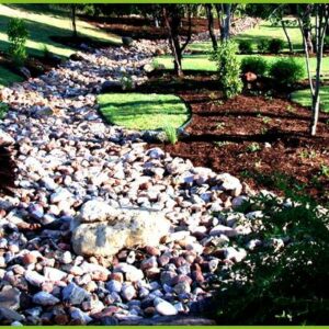 Dry Creek Bed Landscaping and Hardscaping