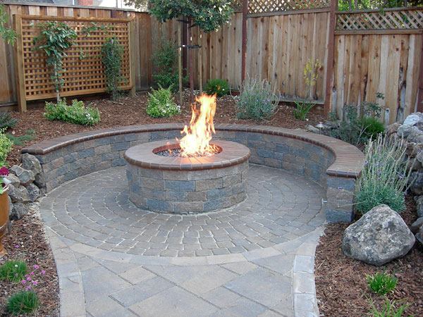 Hardscaping with Fire Pit