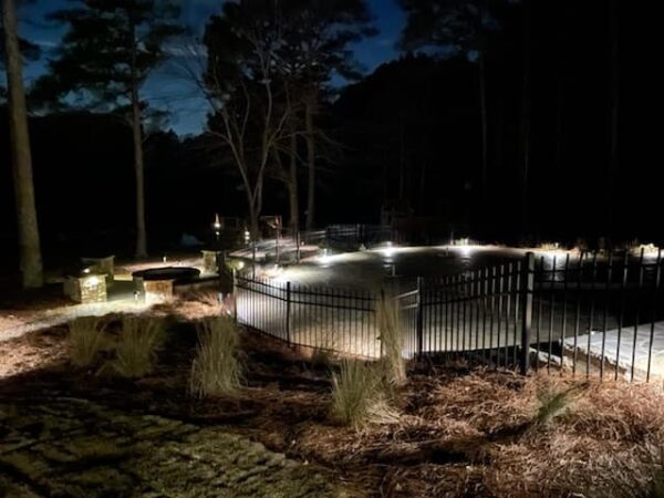 Outdoor Patio with Lighting