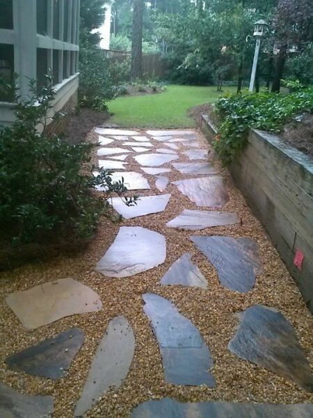 Stone Paver Walkway